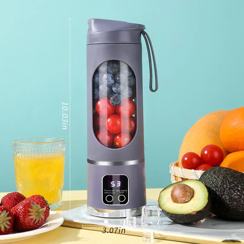 10 Blades Portable Fruit Juicer 450ml Capacity