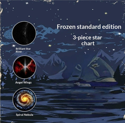 Projection Night Light - USB Powered Starry Sky Lamp for Bedroom Nursery Ambient Lighting