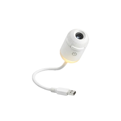 Projection Night Light - USB Powered Starry Sky Lamp for Bedroom Nursery Ambient Lighting